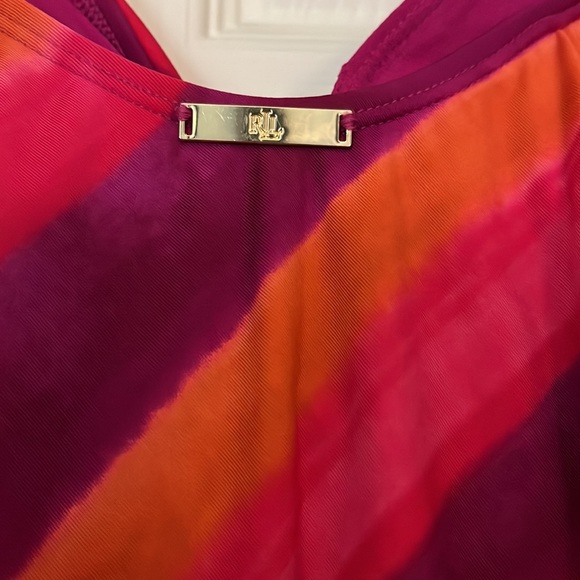 Ladies Beach Club Twist OnePiece, Multi Color, Slimming Swimsuit by RALPH LAUREN - Picture 7 of 16